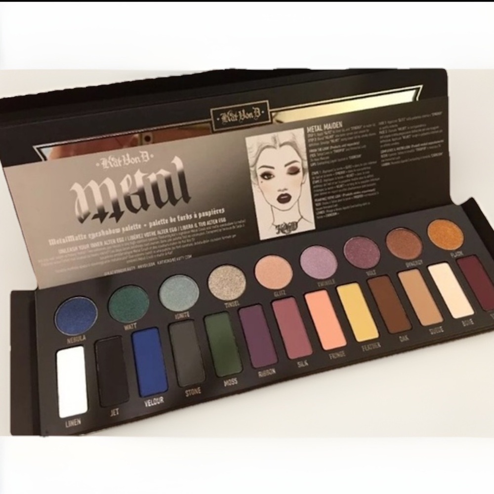 Kat Von D MetalMatte Eyeshadow Palette - Limited Edition KVD - NIB